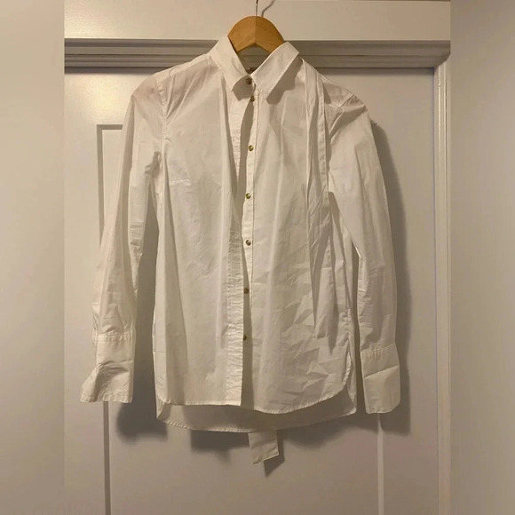H&M Size  4 white dress shirt - Picture 1 of 7